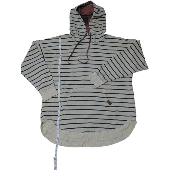 Maurices XL Striped Hoodie Sweatshirt Women’s Cozy Pullover Plaid Hood Casual To - Picture 6 of 6